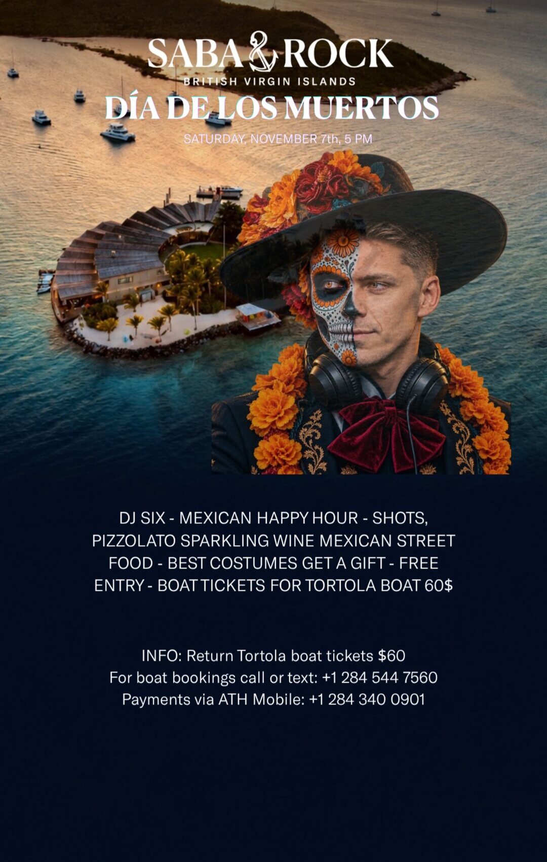 Día de los Muertos at Saba Rock